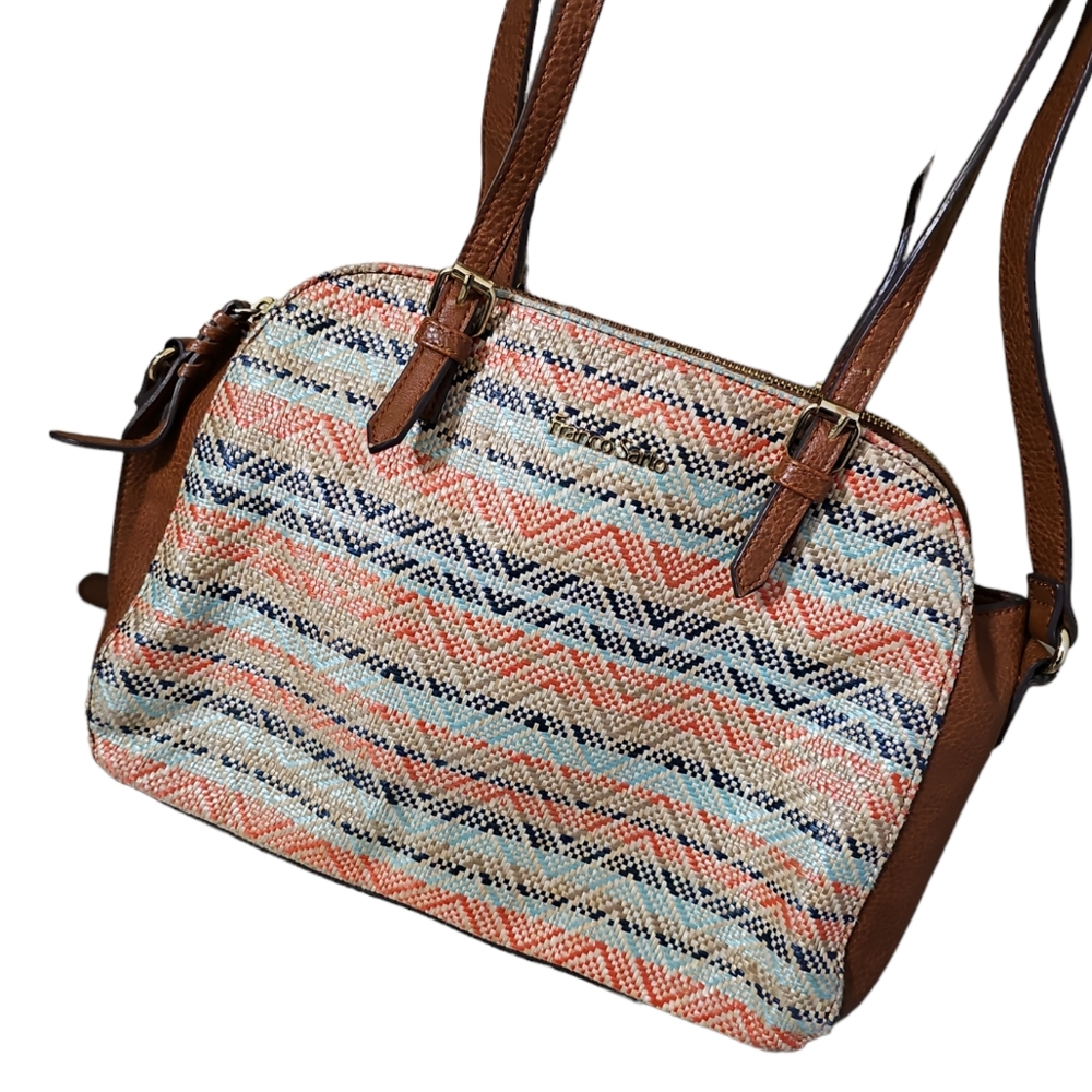 Franco Sarto Woven Look Shoulder Bag